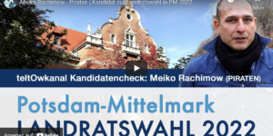 Meiko Rachimow - Kandidat der PIRATEN Landratswahl PM 2022